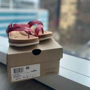 Clarks Red Women's Sandals
